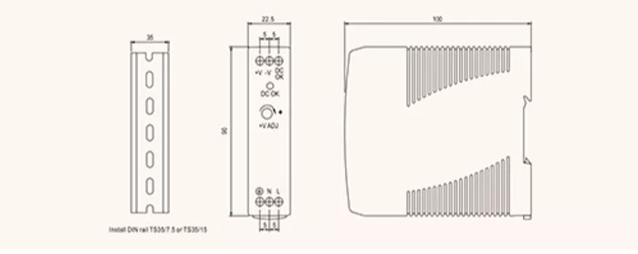 MDR series ac 220v to dc power supply 10w switching power supply