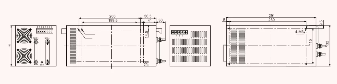 ac dc 1200w 100a 12v 24V 50A dc power supply