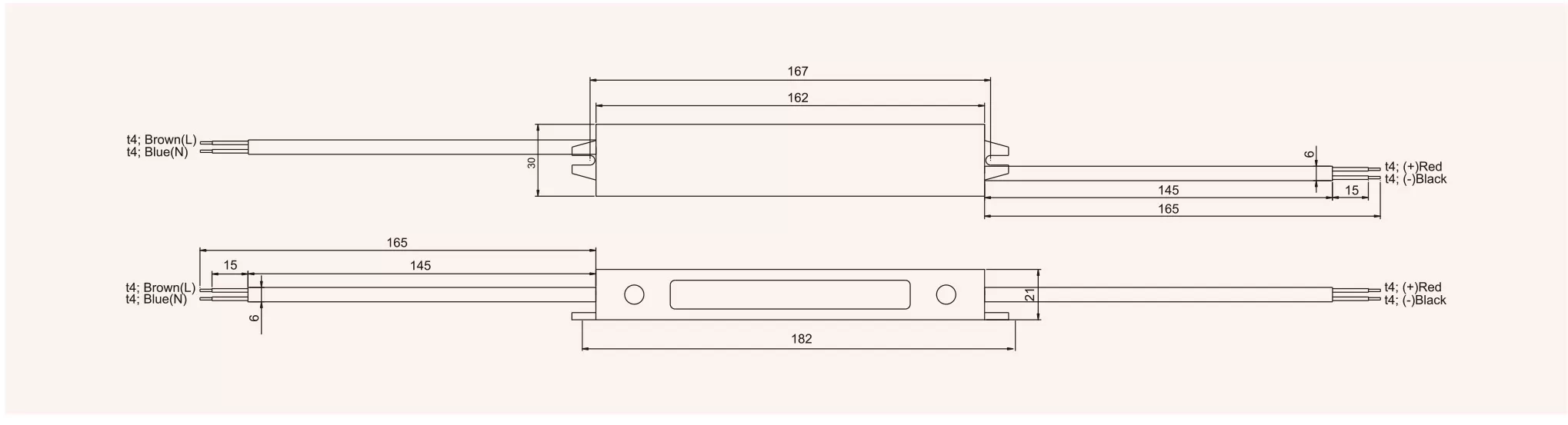 Waterproof IP67 LED driver AC 110v/220v to constant DC output 20W power supply