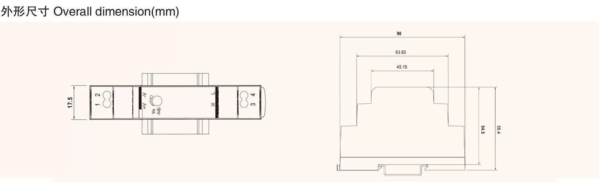 WEHO HDR-15W Industrial AC DC 5V 12V 24V 48V Slim DIN Rail Power Supply title=