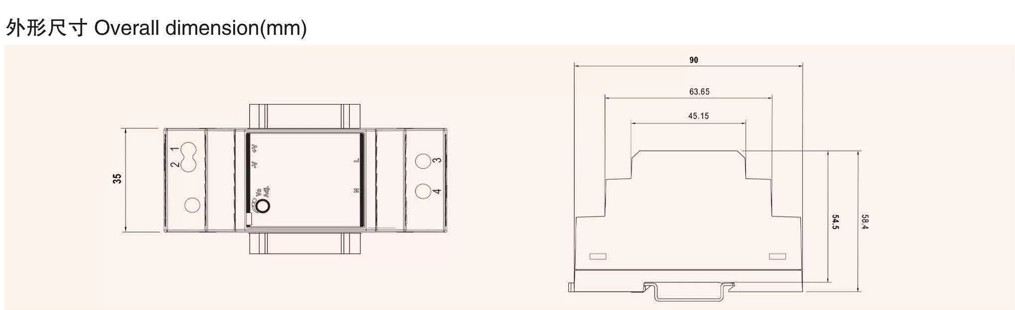 High-Efficiency 30W Industrial DIN Rail Single Output Power Supply title=