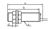 LJA8 Long Cylindrical Inductive Proximity Switch  title=